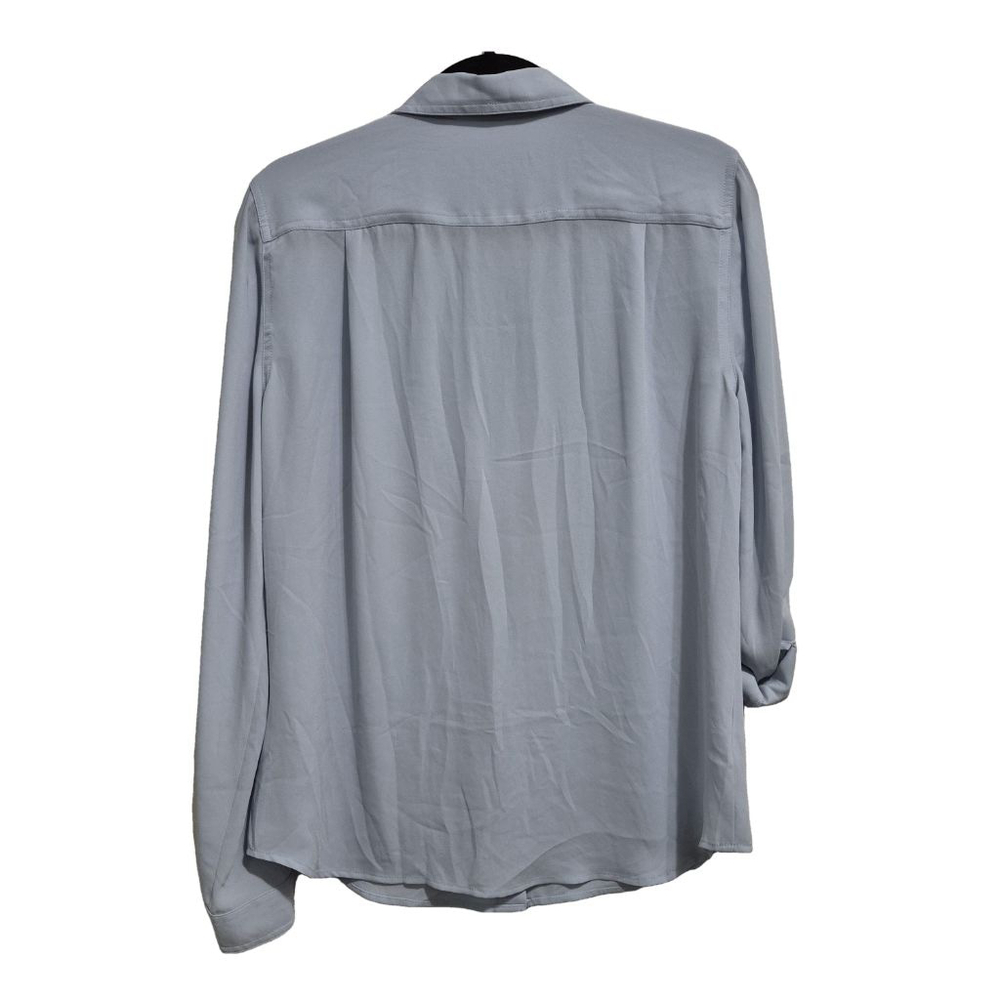 Women's LOFT Button‎ Down Shirt Size M Blue - Picture 2 of 5